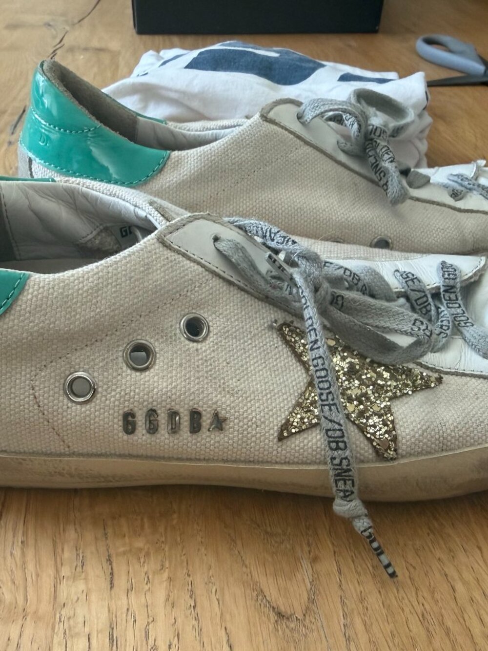 Golden Goose Canvas Tennis Shoes